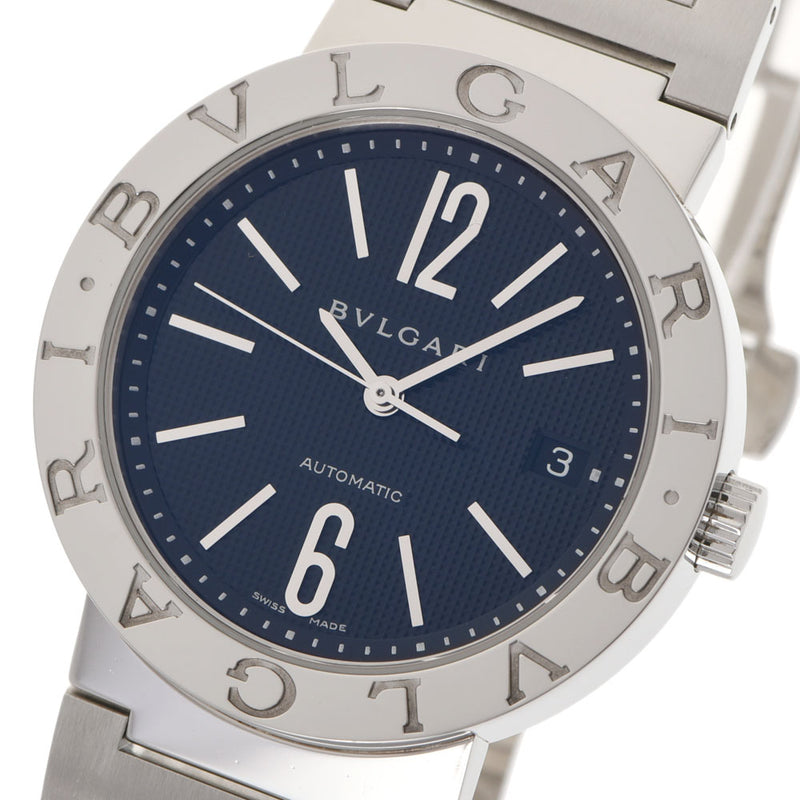 BVLGARI Bvlgari Bulgari Bulgari Bulgari 38 New BB38SSAUTO Men's SS Watch Automatic Wrady Black Dial A Rank used Ginzo