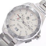 TAG HEUER タグホイヤー アクアレーサー アラーム WAY111Y.BA0928 メンズ SS 腕時計 クオーツ ホワイト文字盤 Aランク 中古 銀蔵