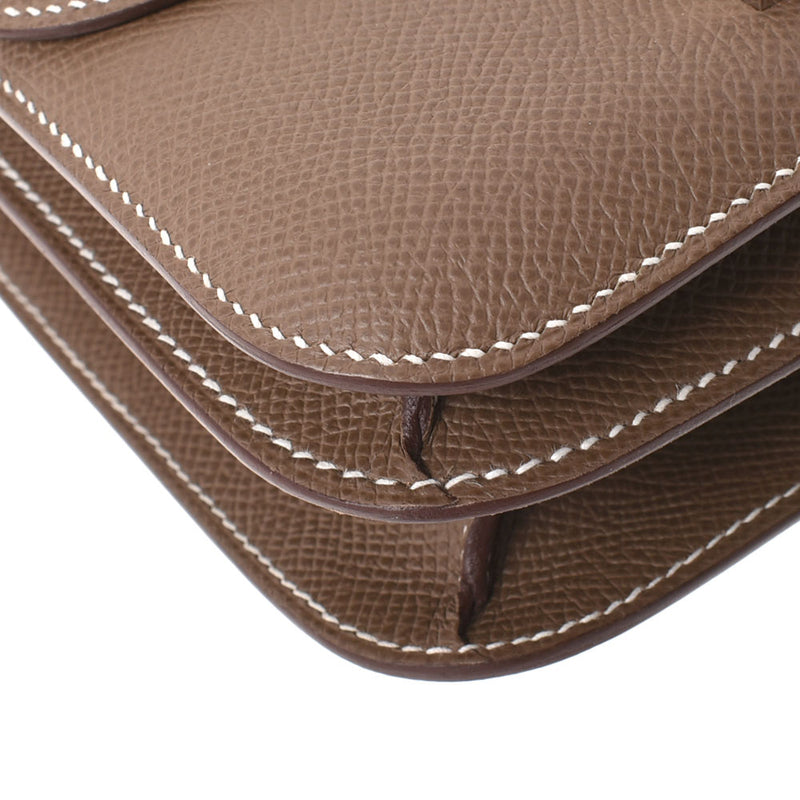 HERMES Hermes Constance 3 Mini 18 Etoo Paladium Bracket Z engraved (around 2021) Ladies Vo Epson Shoulder Bag New Used Ginzo