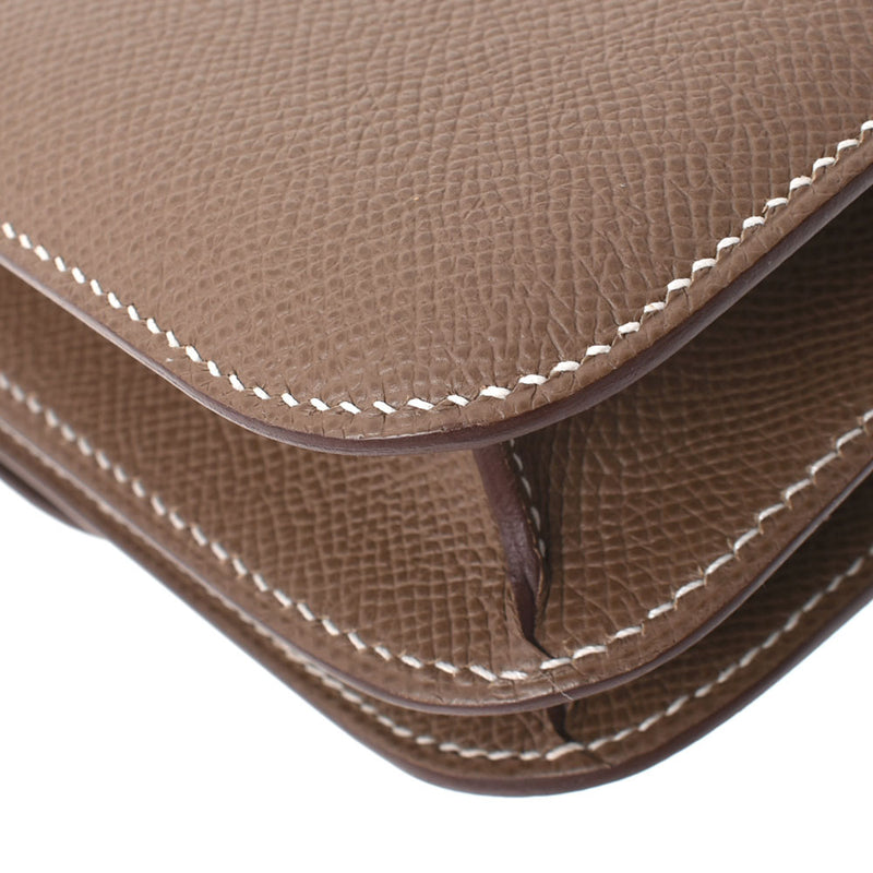 HERMES Hermes Constance 3 Mini 18 Etoo Paladium Bracket Z engraved (around 2021) Ladies Vo Epson Shoulder Bag New Used Ginzo