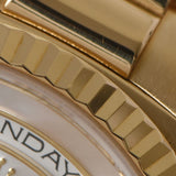 ROLEX ロレックス デイデイト 10Pルビー 18238NGR メンズ YG 腕時計 自動巻き ホワイトシェル文字盤 Aランク 中古 銀蔵