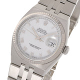 ROLEX Rolex Date Just Oyster Cool Ots 17014 Men's WG/SS Watch Quartz White Dial A Rank Used Ginzo