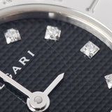 BVLGARI Bulgari Bulgari Bulgari Bulgari 23 12P Diamond BB23SS Ladies SS Watch Quartz Black Dial A Rank used Ginzo