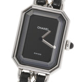 CHANEL Chanel Premiere Size L H0451 Ladies SS/Leather Watch Quartz Black Dial A Rank used Ginzo