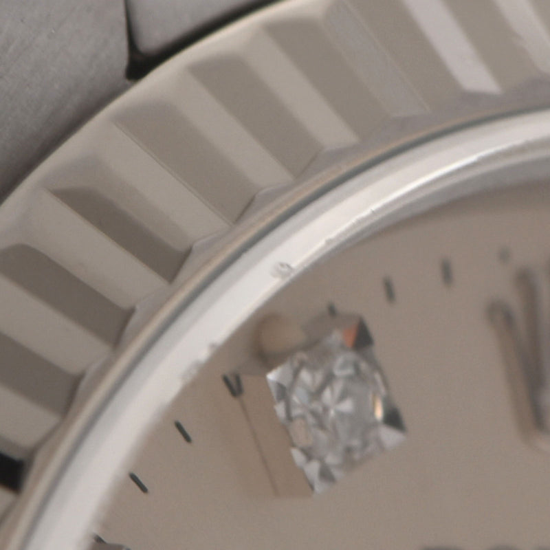 ROLEX ロレックス デイトジャスト 10Pダイヤ 69174G レディース SS 腕時計 自動巻き シルバー文字盤 Aランク 中古 銀蔵