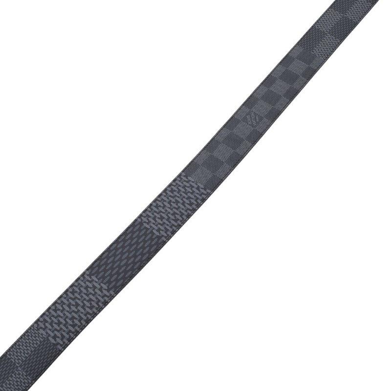 LOUIS VUITTON Louis Vuitton Santule Lv Initial 40mm 110cm Black M0340Q Men's Damier Graphit Canvas Calf Belt unused Ginzo