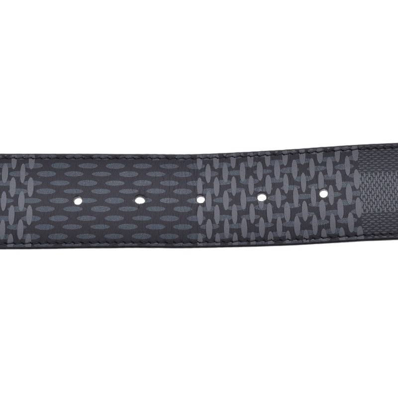 LOUIS VUITTON Louis Vuitton Santule Lv Initial 40mm 110cm Black M0340Q Men's Damier Graphit Canvas Calf Belt unused Ginzo