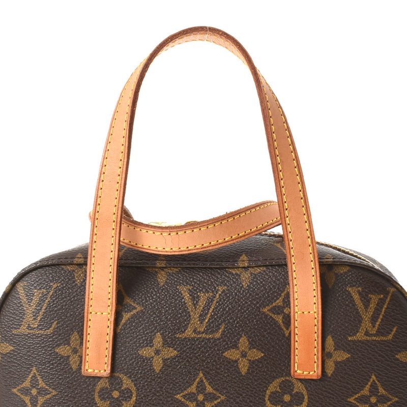 LOUIS VUITTON ルイヴィトン モノグラム スポンティーニ ブラウン M47500 ユニセックス モノグラムキャンバス ハンドバッグ ABランク 中古 銀蔵