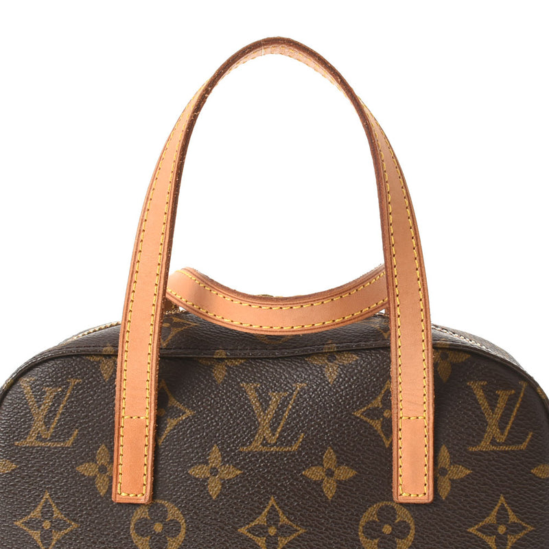 LOUIS VUITTON Louis Vuitton Monogram Spontini Brown M47500 Unisex Monogram Canvas Handbag AB Rank Used Ginzo