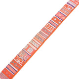 HERMES Hermes twilly old tag fittings Orange ladies silk 100 % scarf AB rank used Ginzo