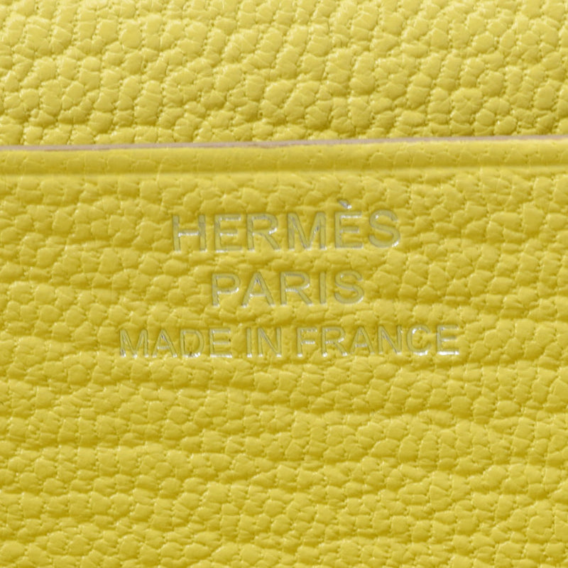 HERMES Hermes Bears Frame Silver Bracket X engraved (around 2016) Ladies Shable Long Wallet A Rank Used Ginzo