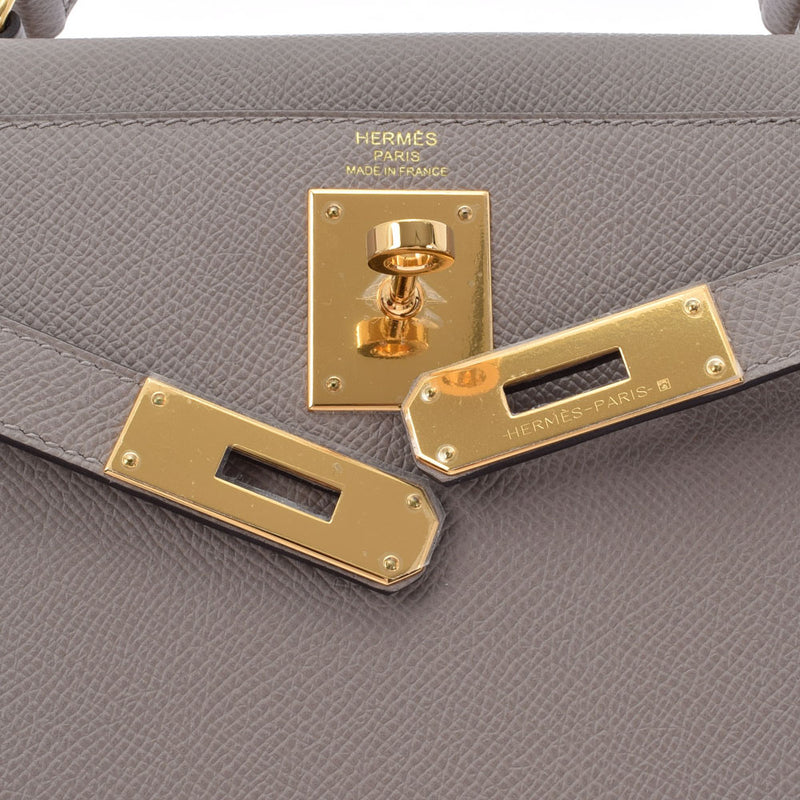 HERMES Hermes Hermes Kelly 28 outer sewing Grias Faltrant Gold Bracket C engraved (around 2018) Ladies Vo Epson 2WAY Bag Unused Ginzo