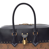 LOUIS VUITTON ルイヴィトン モノグラム リバースシティマル ライトブラウン/黒 M43595 レディース レザー  モノグラムリバースキャンバス ハンドバッグ Aランク 中古 銀蔵