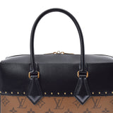 LOUIS VUITTON Louis Vuitton Monogram Reverse City Mal Light Brown/Black M43595 Ladies Leather Monogram Reverse Canvas Handbag A Rank Used Ginzo