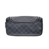 LOUIS VUITTON ルイヴィトン ダミエ グラフィット トワレポーチ 黒/グレー N47625 メンズ ダミエグラフィットキャンバス ポーチ 新同 中古 銀蔵