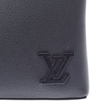 LOUIS VUITTON Louis Vuitton Lv Aerogram Pochette Noir (Black) M69837 Men's Grain Leather Clutch Bag A Rank used Ginzo