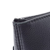 LOUIS VUITTON Louis Vuitton Lv Aerogram Pochette Noir (Black) M69837 Men's Grain Leather Clutch Bag A Rank used Ginzo