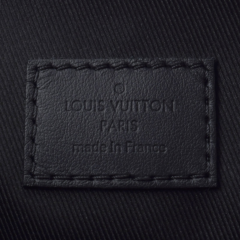 LOUIS VUITTON Louis Vuitton Lv Aerogram Pochette Noir (Black) M69837 Men's Grain Leather Clutch Bag A Rank used Ginzo