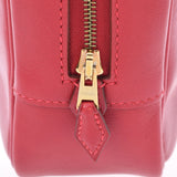 HERMES エルメス プリュム 28 エラン  ルージュガランス シルバー金具 □M刻印(2009年頃) レディース スイフト ハンドバッグ ABランク 中古 銀蔵