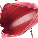 HERMES エルメス プリュム 28 エラン  ルージュガランス シルバー金具 □M刻印(2009年頃) レディース スイフト ハンドバッグ ABランク 中古 銀蔵