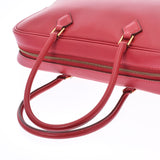 HERMES エルメス プリュム 28 エラン  ルージュガランス シルバー金具 □M刻印(2009年頃) レディース スイフト ハンドバッグ ABランク 中古 銀蔵