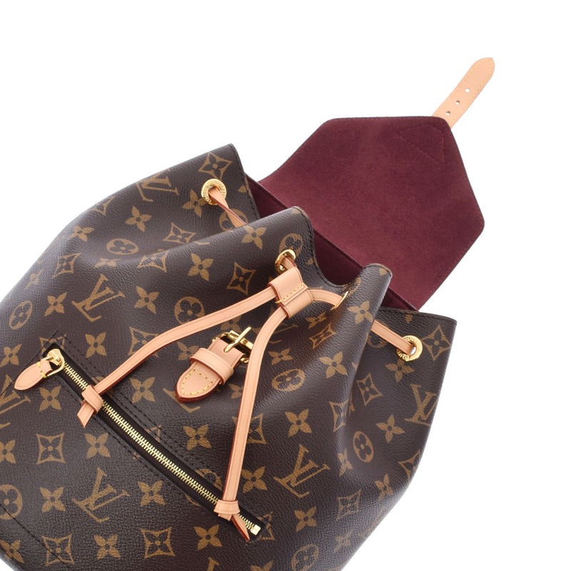 LOUIS VUITTON Louis Vuitton Monogram Monsri Brown M43431 Unisex Monograph Backpack Daypack A Rank used Ginzo