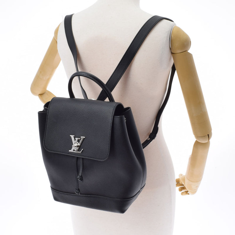 路易·威登（Louis Vuitton）路易斯·威登（Louis Vuitton Rock Me）背包黑色M41815女士皮革背包白天背包A级使用Ginzo