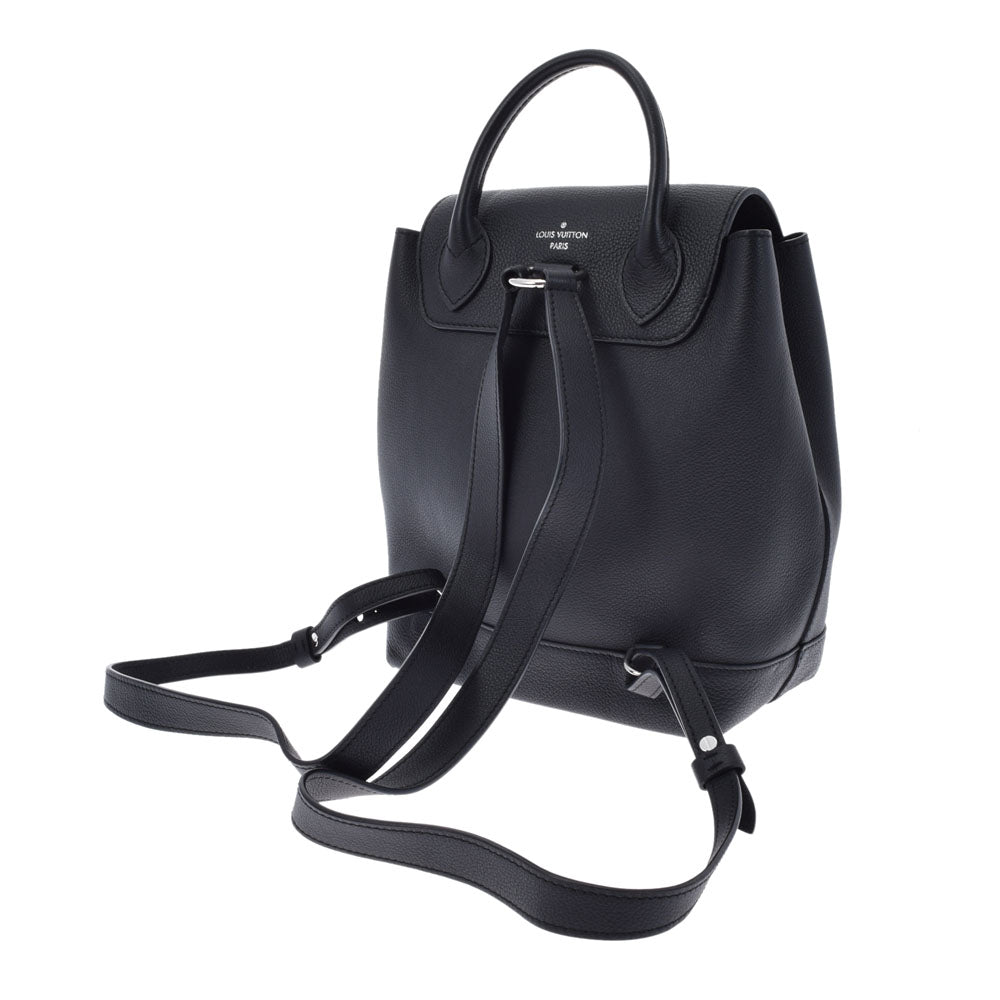 ルイヴィトンロックミー バックパック 黒 レディース レザー リュック