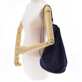 HERMES Hermes Polodo Mimil Navy Blue Unisex Canvas Shoulder Bag AB Rank Used Ginzo