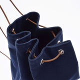 HERMES Hermes Polodo Mimil Navy Blue Unisex Canvas Shoulder Bag AB Rank Used Ginzo
