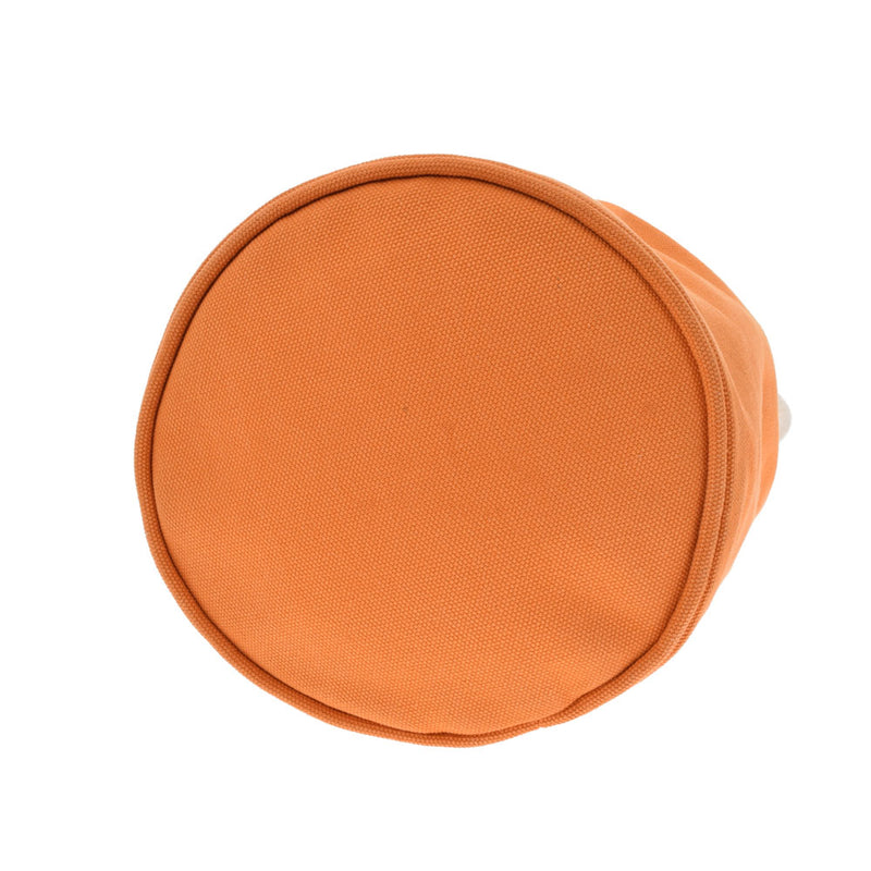 HERMES エルメス サックマリーン レシーフ オレンジ シルバー金具 ユニセックス キャンバス ショルダーバッグ Bランク 中古 銀蔵