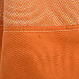 HERMES Hermes Sack Marine Receive Orange Silver Bracket Unisex Canvas Shoulder Bag B Rank used Ginzo