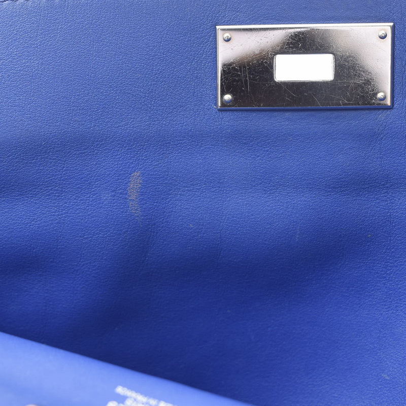 HERMES エルメス ツールボックス 26 2WAY ブルーエレクトリック シルバー金具 □P刻印(2012年頃) レディース ヴォースイフト ハンドバッグ Bランク 中古 銀蔵
