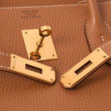HERMES Hermes Birkin 40 Gold Gold Bracket □ K -engraved (around 2007) Unisex Vash Lie Handbag AB Rank Used Ginzo