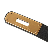 HERMES エルメス バーキン35 黒 ゴールド金具 □G刻印(2003年頃) ユニセックス トリヨンクレマンス ハンドバッグ ABランク 中古 銀蔵