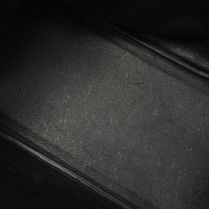 HERMES エルメス バーキン35 黒 ゴールド金具 □G刻印(2003年頃) ユニセックス トリヨンクレマンス ハンドバッグ ABランク 中古 銀蔵