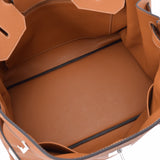 HERMES Hermes Birkin 40 Tough Silver Bracket A engraved (around 2017) Unisex Togo Handbag A Rank used Ginzo