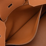 HERMES Hermes Birkin 40 Tough Silver Bracket A engraved (around 2017) Unisex Togo Handbag A Rank used Ginzo