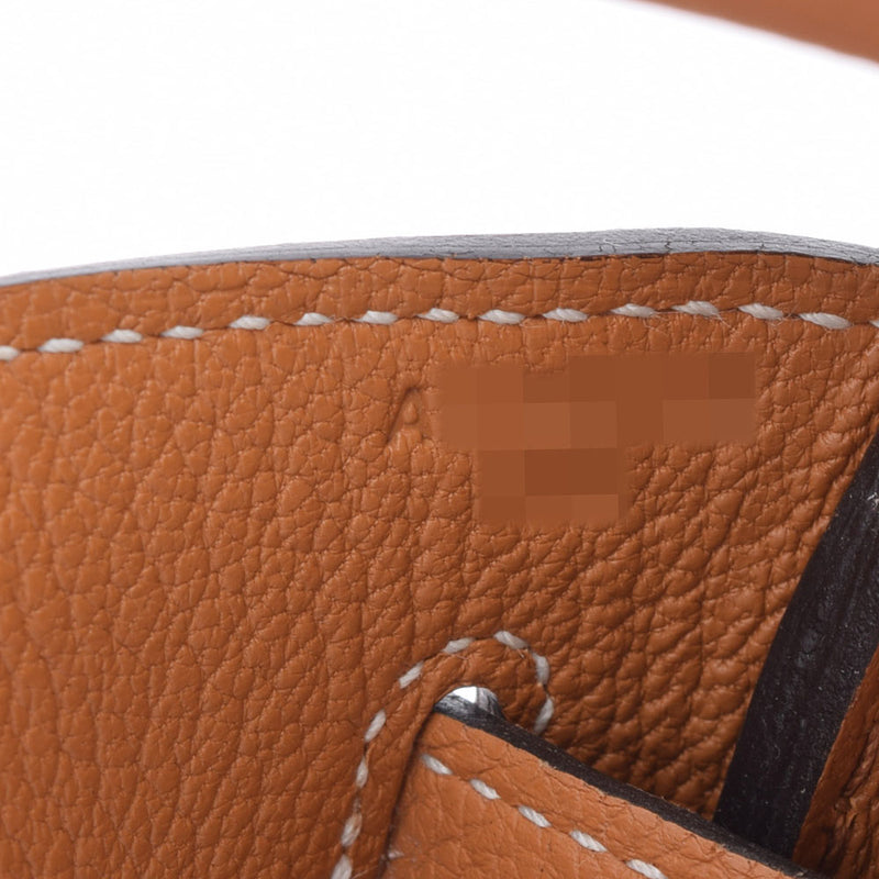 HERMES Hermes Birkin 40 Tough Silver Bracket A engraved (around 2017) Unisex Togo Handbag A Rank used Ginzo