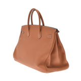 HERMES Hermes Birkin 40 Tough Silver Bracket A engraved (around 2017) Unisex Togo Handbag A Rank used Ginzo