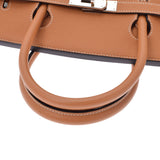 HERMES Hermes Birkin 40 Tough Silver Bracket A engraved (around 2017) Unisex Togo Handbag A Rank used Ginzo