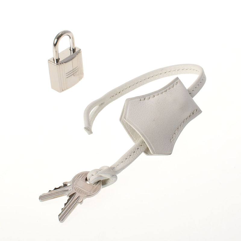 HERMES エルメス バーキン30 SPオーダー イニシャル入り バンブー パラジウム金具 □O刻印(2011年頃) レディース スイフト ハンドバッグ Aランク 中古 銀蔵