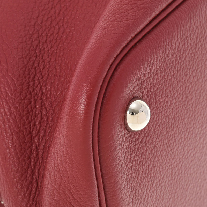 HERMES エルメス ボリード リラックス 35 ルージュアッシュ シルバー金具 T刻印(2015年頃) レディース トリヨンノビーヨ ハンドバッグ Aランク 中古 銀蔵
