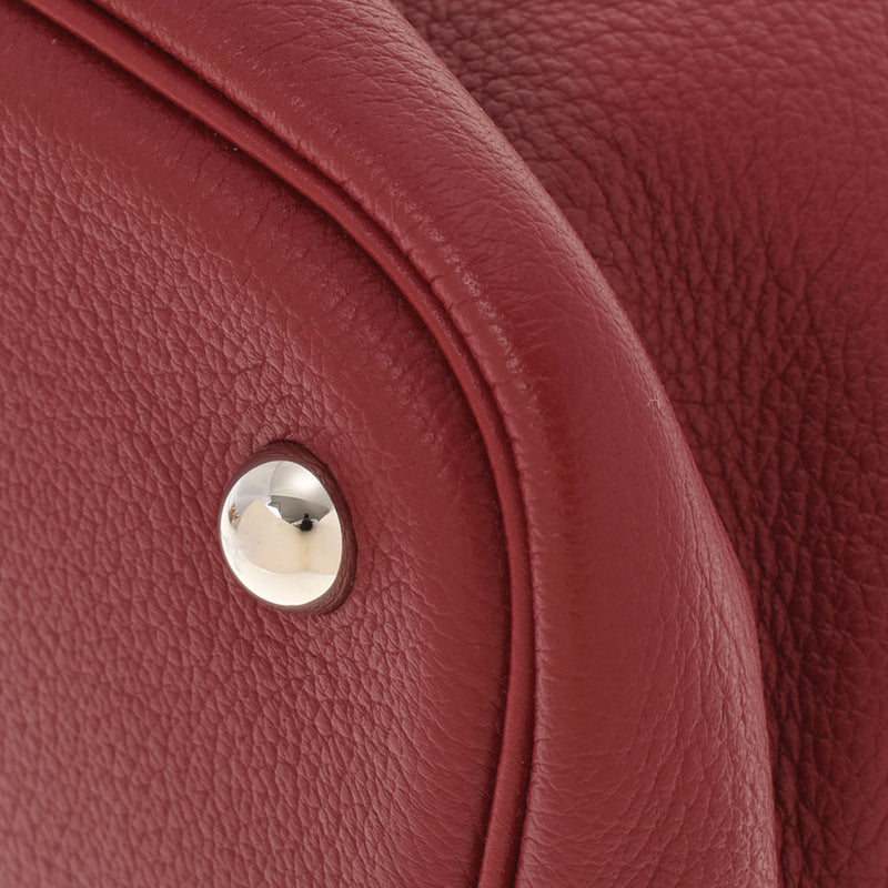 HERMES エルメス ボリード リラックス 35 ルージュアッシュ シルバー金具 T刻印(2015年頃) レディース トリヨンノビーヨ ハンドバッグ Aランク 中古 銀蔵