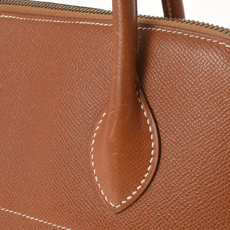 HERMES エルメス ボリード37  ゴールド ゴールド金具 ○W刻印(1993年頃) レディース クシュベル ハンドバッグ Bランク 中古 銀蔵