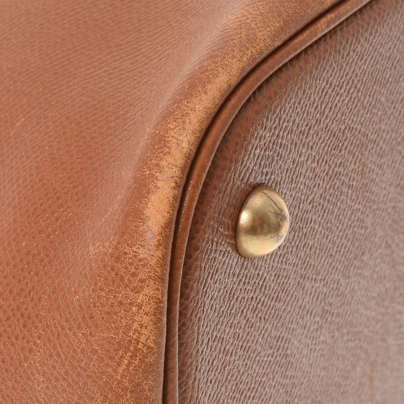 HERMES エルメス ボリード37  ゴールド ゴールド金具 ○W刻印(1993年頃) レディース クシュベル ハンドバッグ Bランク 中古 銀蔵