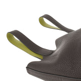 HERMES エルメス ピコタンロック MM エベヌ/アニス シルバー金具 □J刻印(2006年頃) レディース トリヨンクレマンス ハンドバッグ Aランク 中古 銀蔵