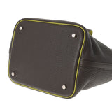 HERMES エルメス ピコタンロック MM エベヌ/アニス シルバー金具 □J刻印(2006年頃) レディース トリヨンクレマンス ハンドバッグ Aランク 中古 銀蔵