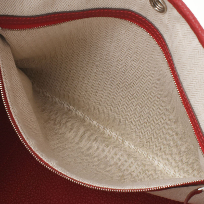 HERMES エルメス ガーデンパーティー PM ルージュピマン ユニセックス  ヴァッシュカントリー ハンドバッグ Aランク 中古 銀蔵