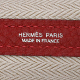 HERMES エルメス ガーデンパーティー PM ルージュピマン ユニセックス  ヴァッシュカントリー ハンドバッグ Aランク 中古 銀蔵